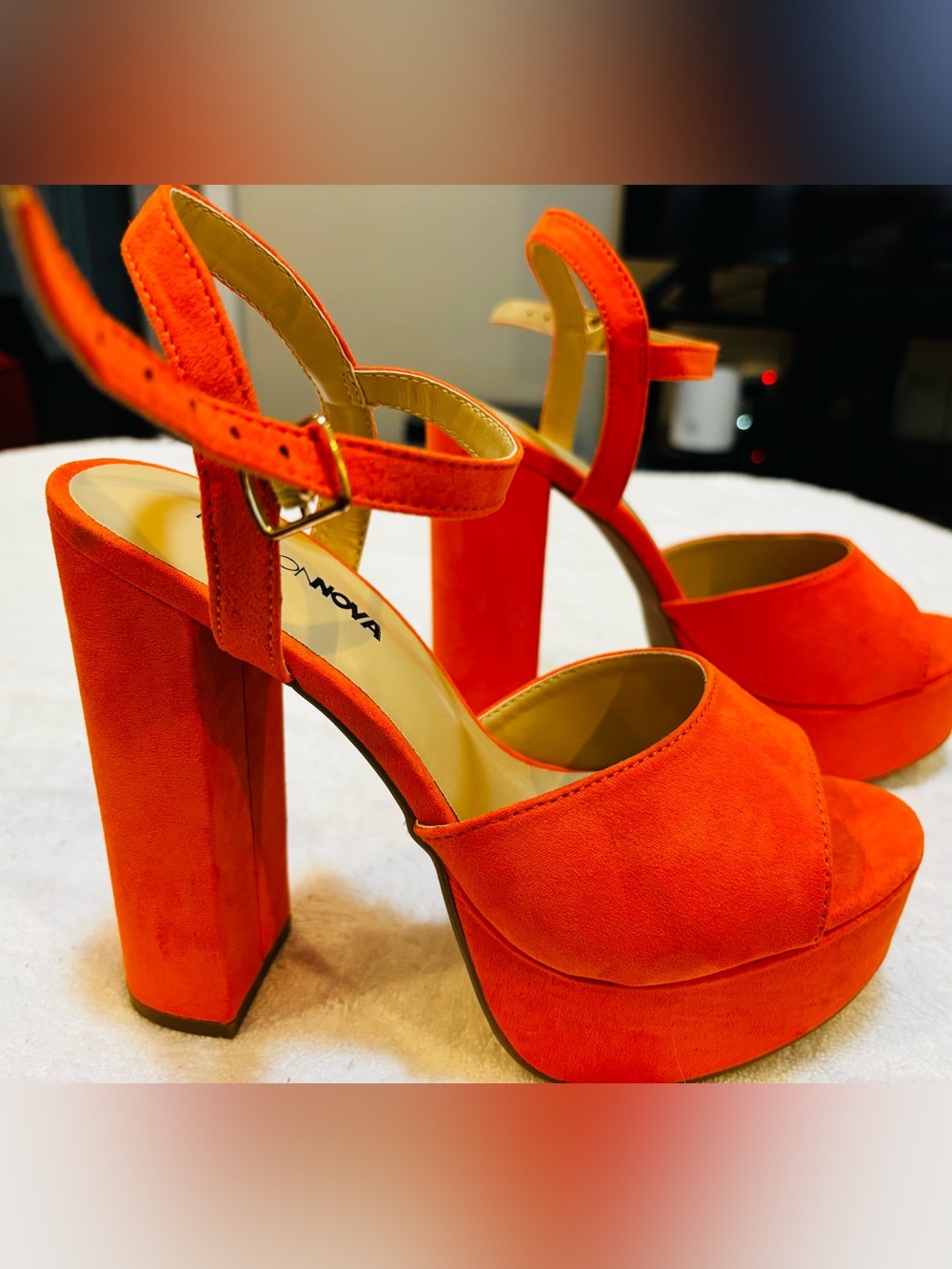 Brand New Stylish Heels By Fashion Nova - Size 7.5 - Heel 5 Inches - Box 69